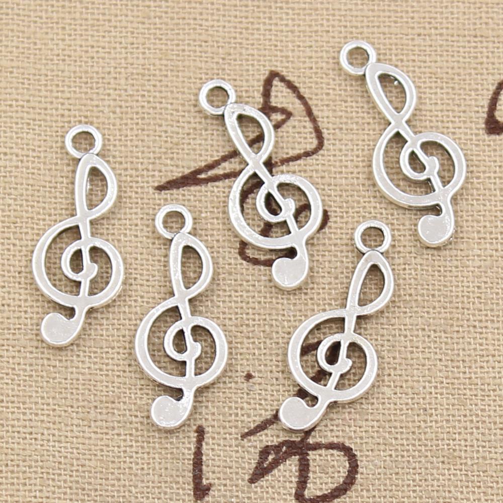 Jewelry Making Notes - 30 قطعة Note الموسيقية ملاحظة 26x10