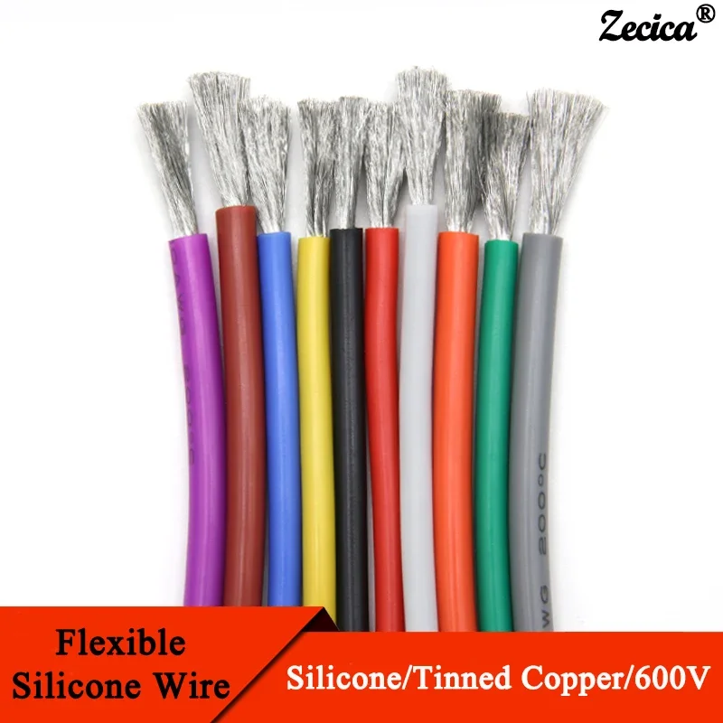 Wire 22 Gauge Copper - كابل مقاوم للحرارة 1 متر/5 أمتار،