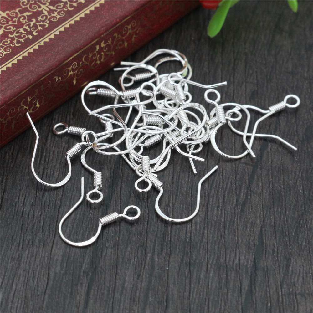 Jewelry Making Metal - 50 خطافات و 16 شماعة مطلية
