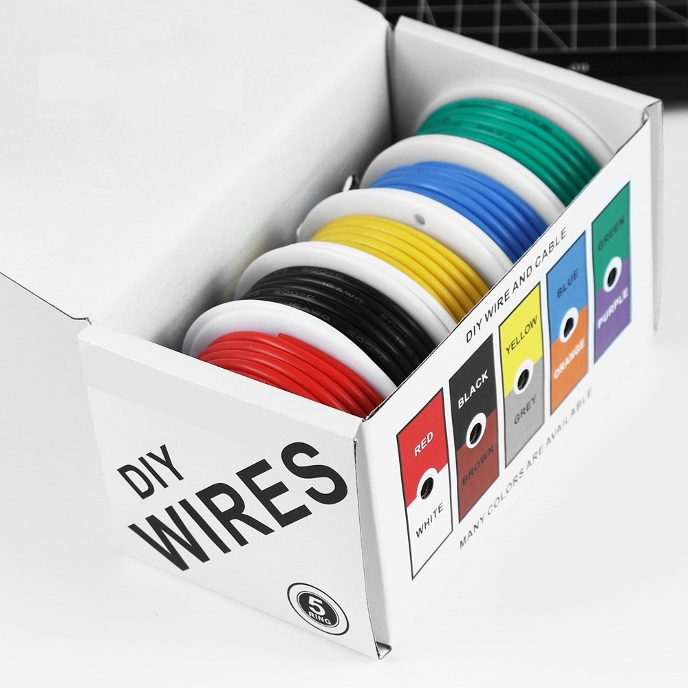 Wire 22 Gauge Copper - 20-24AWG سلك كهربائي أسلاك سيليكون مرنة