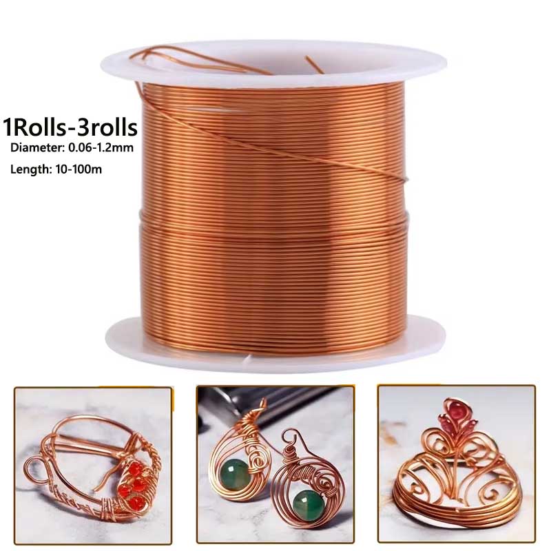 1-3 لفة الأسلاك النحاسية الناع - مراجعة Jewelry Making Yarn وسعره