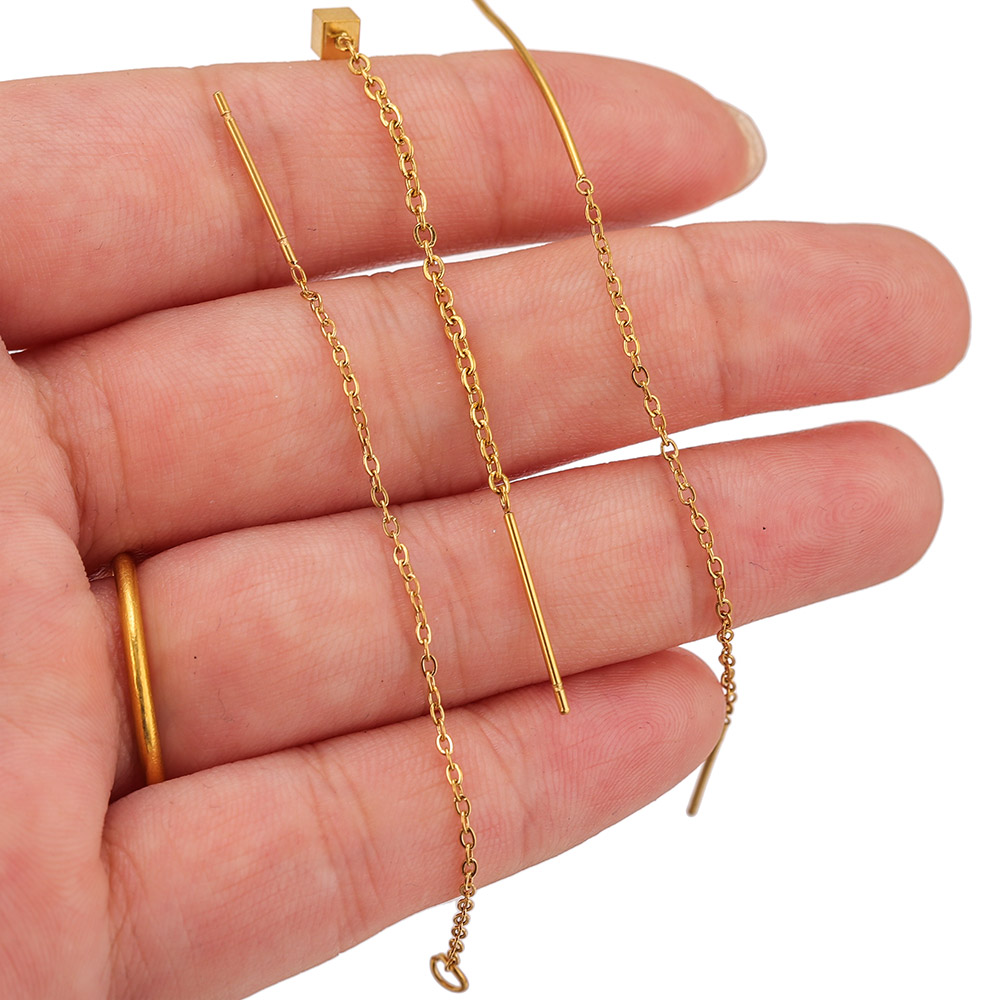 10 قطع أقراط طويلة من الفولاذ  - مراجعة Jewelry Making Yarn وسعره