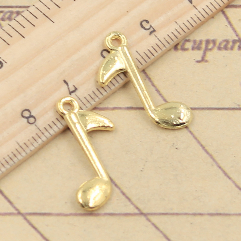 20 قطعة Charms الموسيقية ملاحظ - مراجعة Jewelry Making Notes وسعره