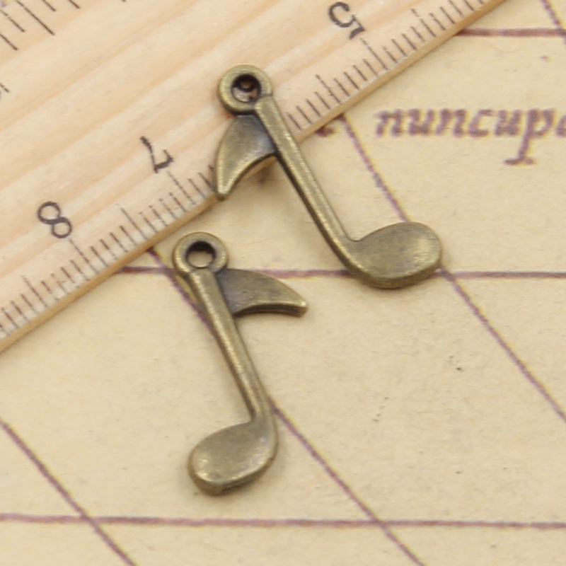 20 قطعة Charms الموسيقية ملاحظ - مراجعة Jewelry Making Notes وسعره