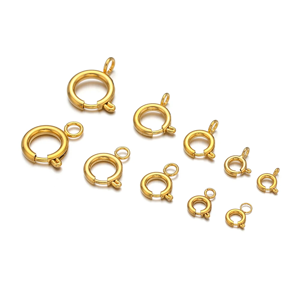 10 قطع مشابك حلقات زنبركية دائ - مراجعة Jewelry Making Metal وسعره