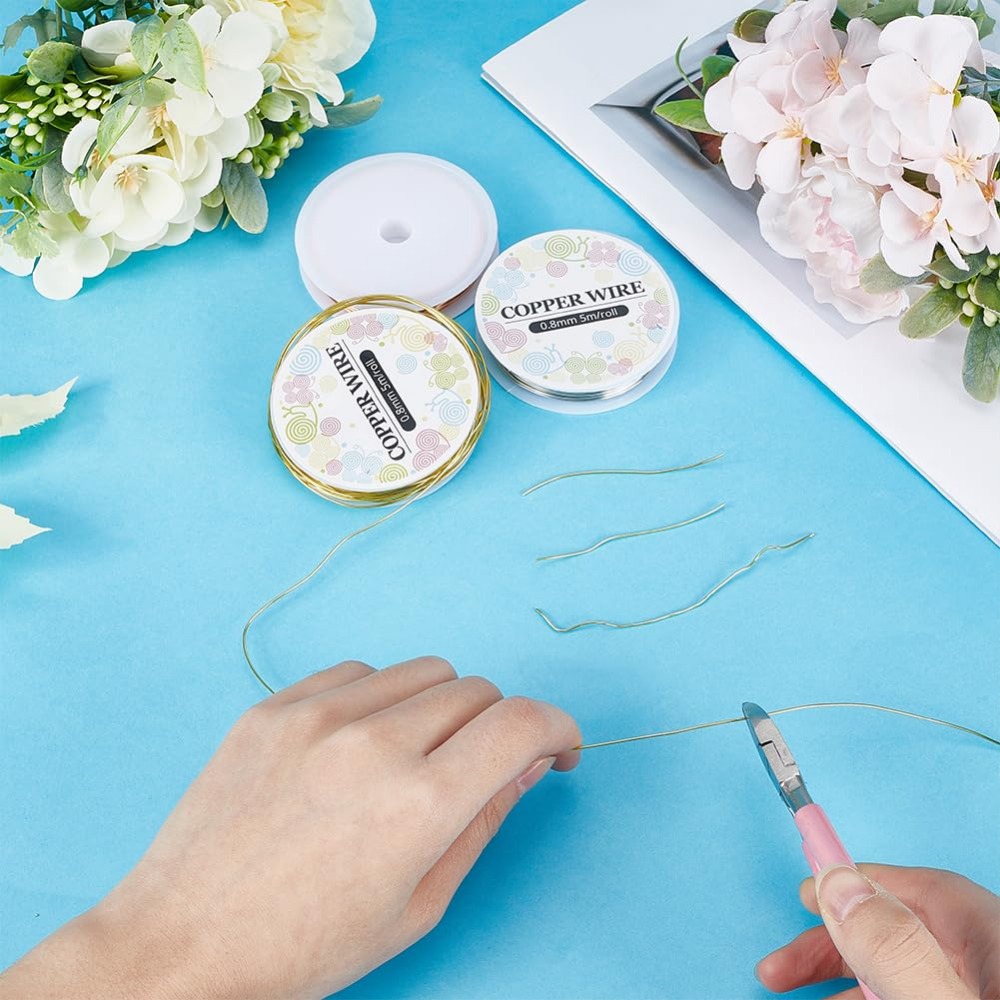 12.8 متر سلك مجوهرات نحاسي 0.8 - مراجعة Jewelry Making Online وسعره