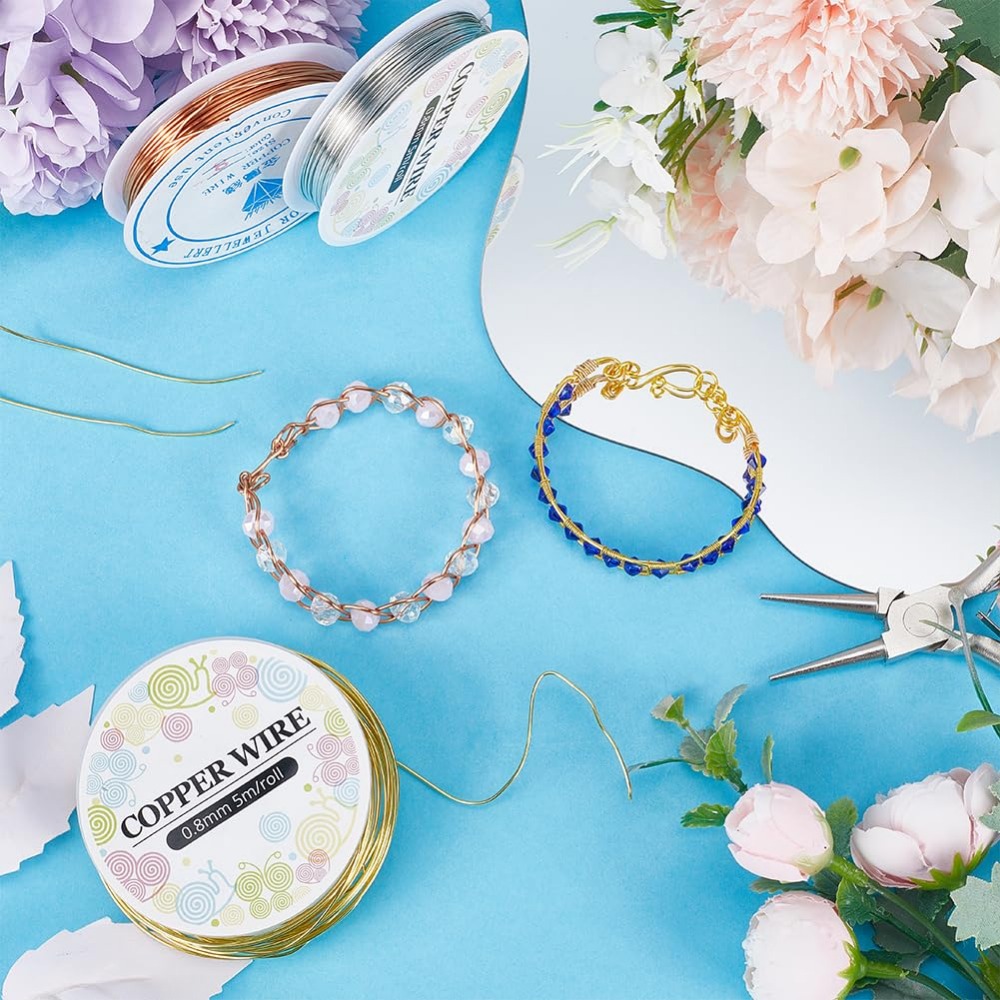 12.8 متر سلك مجوهرات نحاسي 0.8 - مراجعة Jewelry Making Online وسعره