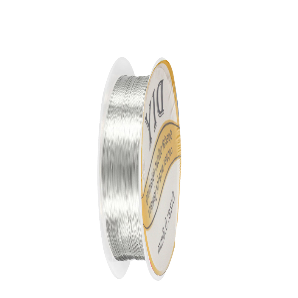 1 لفة الفضة الأسلاك النحاسية 0 - مراجعة Jewelry Making Yarn وسعره