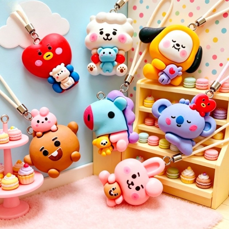 7 قطع من إكسسوارات BT21 الكرتو - مراجعة Jewelry Making Necklaces وسعره