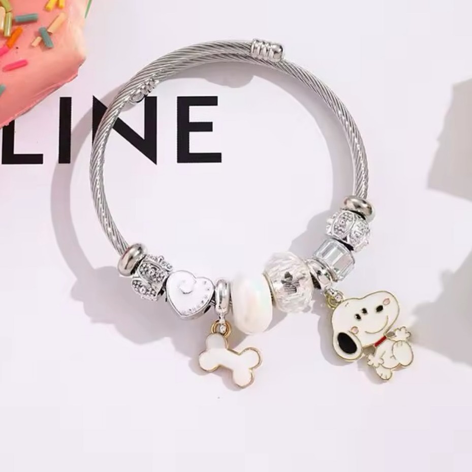 سوار خرز بتصميم قلب عظمي لشخصي - مراجعة Jewelry Making Accessories وسعره