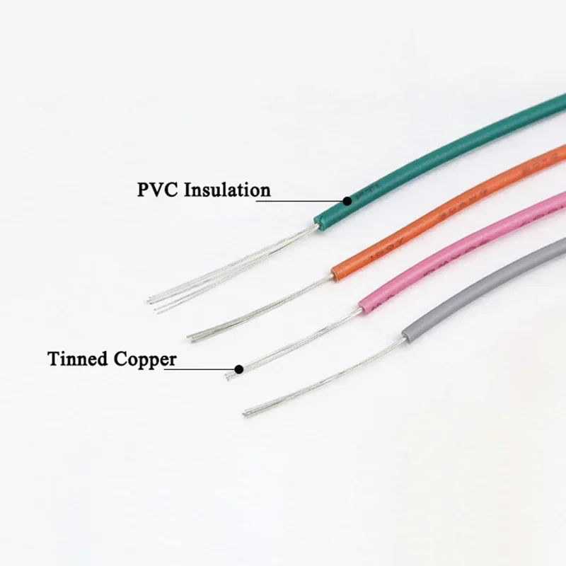 (5 ألوان مزيج عدة) UL1007 سلك  - مراجعة Wire 22 Gauge Copper وسعره
