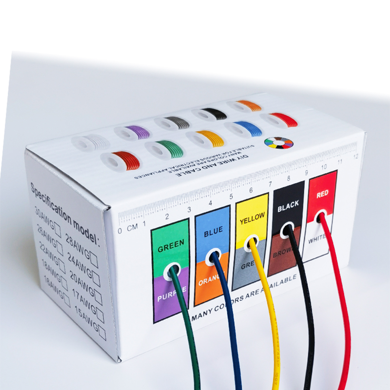 20-24AWG سلك كهربائي أسلاك سيل - مراجعة Wire 22 Gauge Copper وسعره
