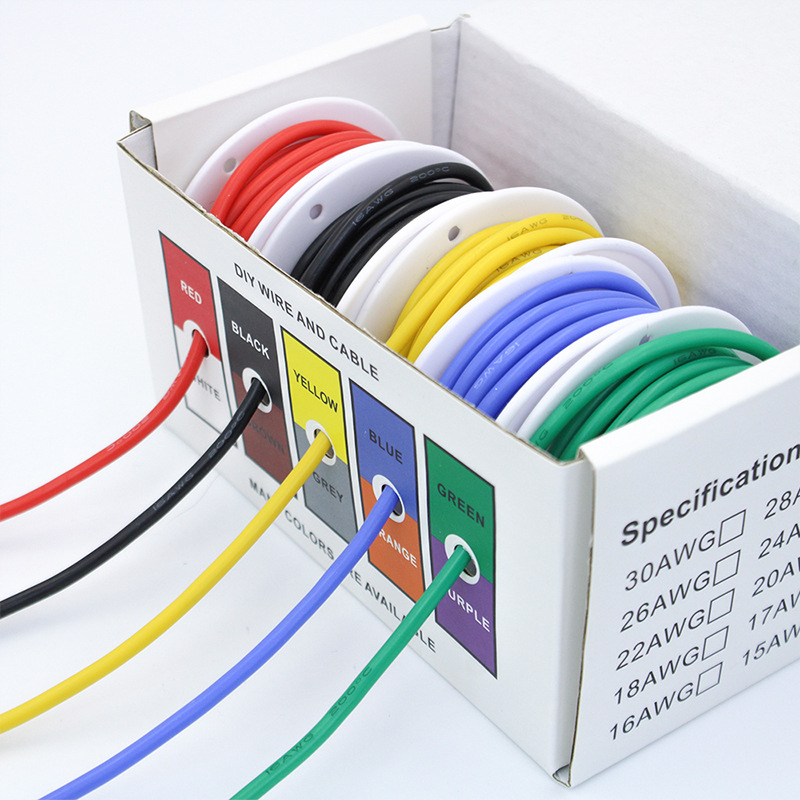 20-24AWG سلك كهربائي أسلاك سيل - مراجعة Wire 22 Gauge Copper وسعره